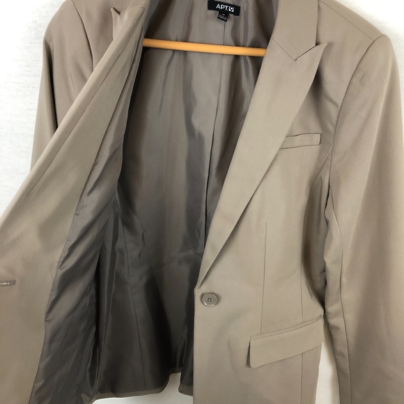 Apt. 9 Jackets & Blazers - Apt. 9 | *NEW* Women's Tan Suit Jacket sz 10